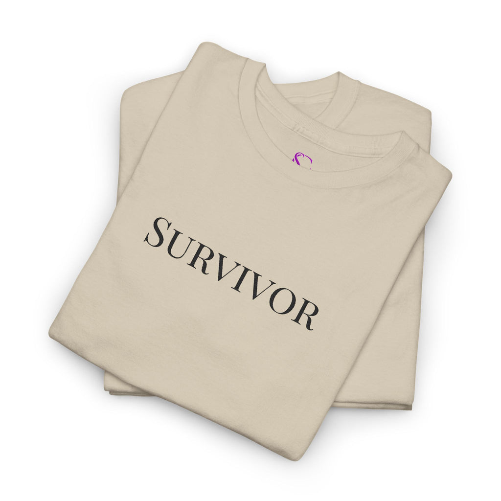 “Survivor” Tee — Embroidered in black Women's Unisex T-shirt