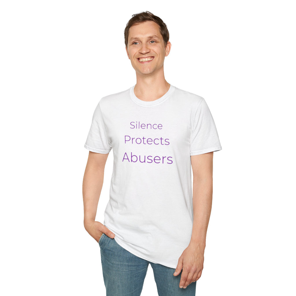“Silence Protects Abusers" Accountability/Support Tee