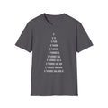 "Unbreakable" Letter‑by‑Letter Triangle T-Shirt — Motivational Typography Tee