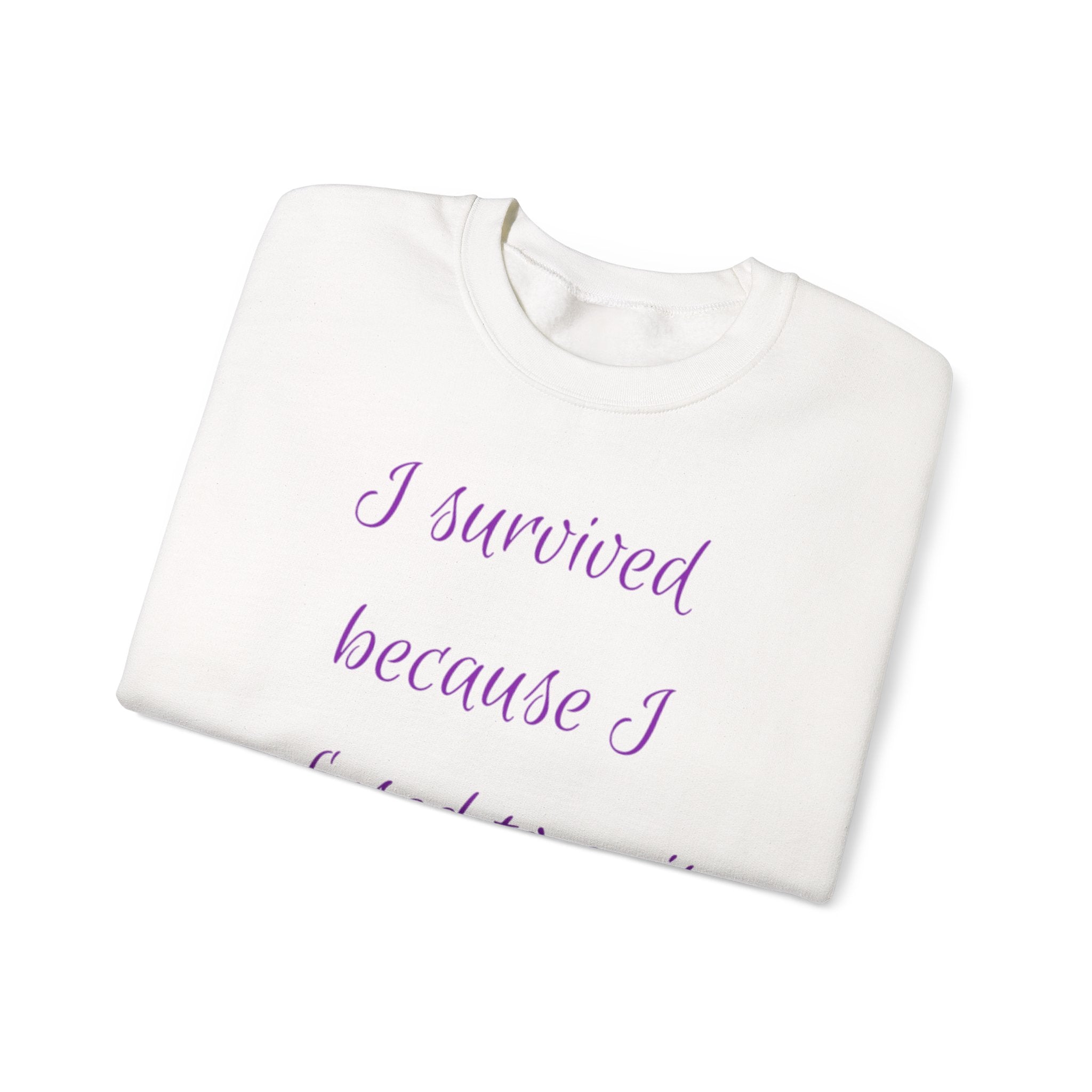 “I Survived Because I refuse to quit” Sweatshirt