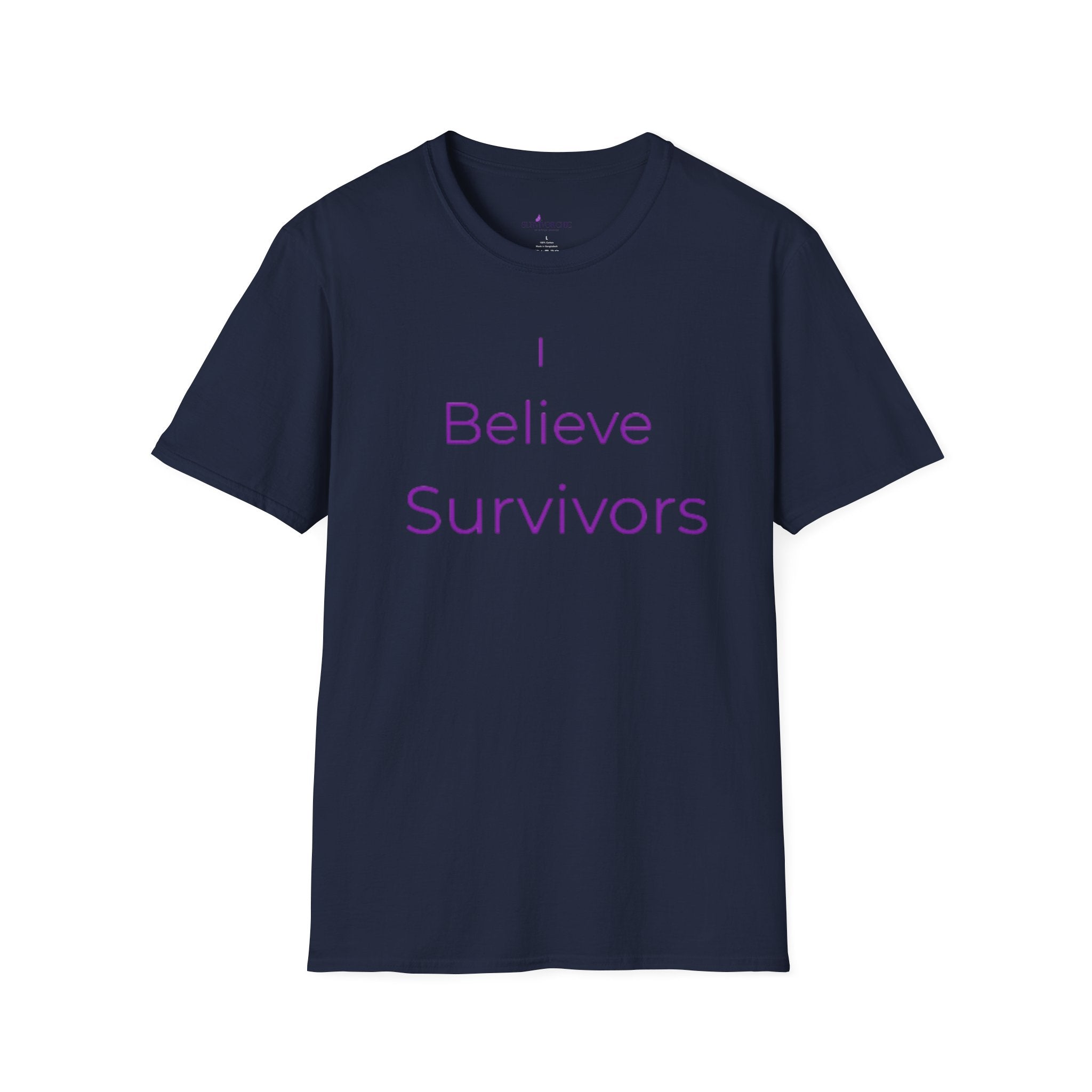“I Believe Survivors" Accountability/Support Tee