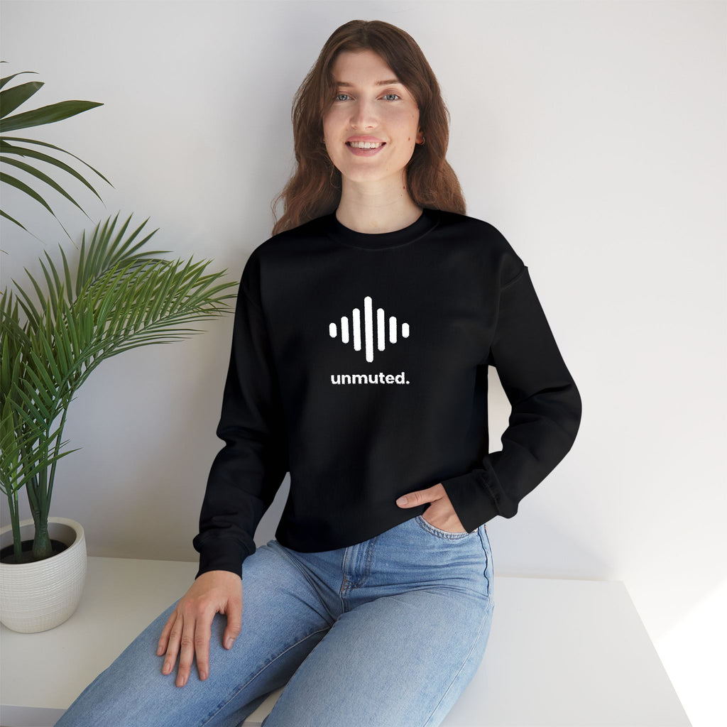 Unmuted Embroidered Crewneck Sweatshirt | Survivor Chic