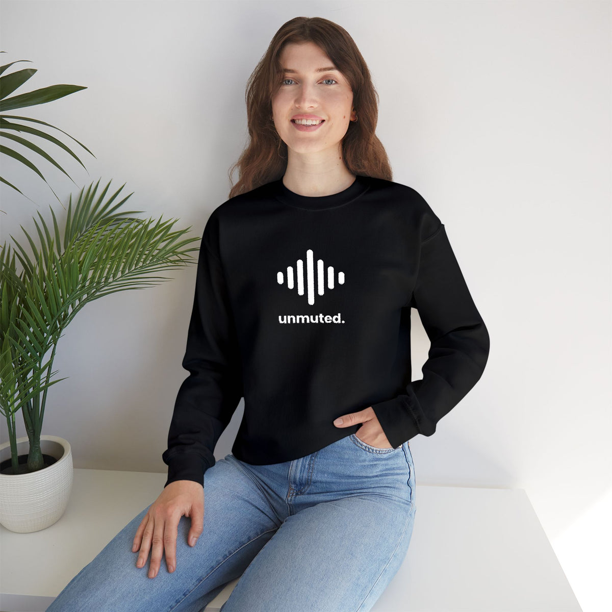 Unmuted Embroidered Crewneck Sweatshirt | Survivor Chic