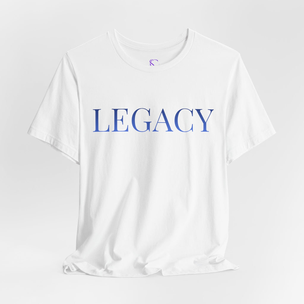 LEGACY BLUE Tee Bold. Clean. Powerful.