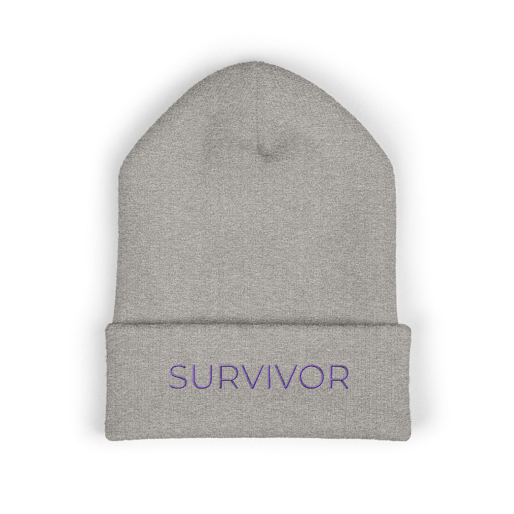 “Survivor” Beanie — Empowerment Winter Hat | Survivor Gift for Women | Healing Apparel