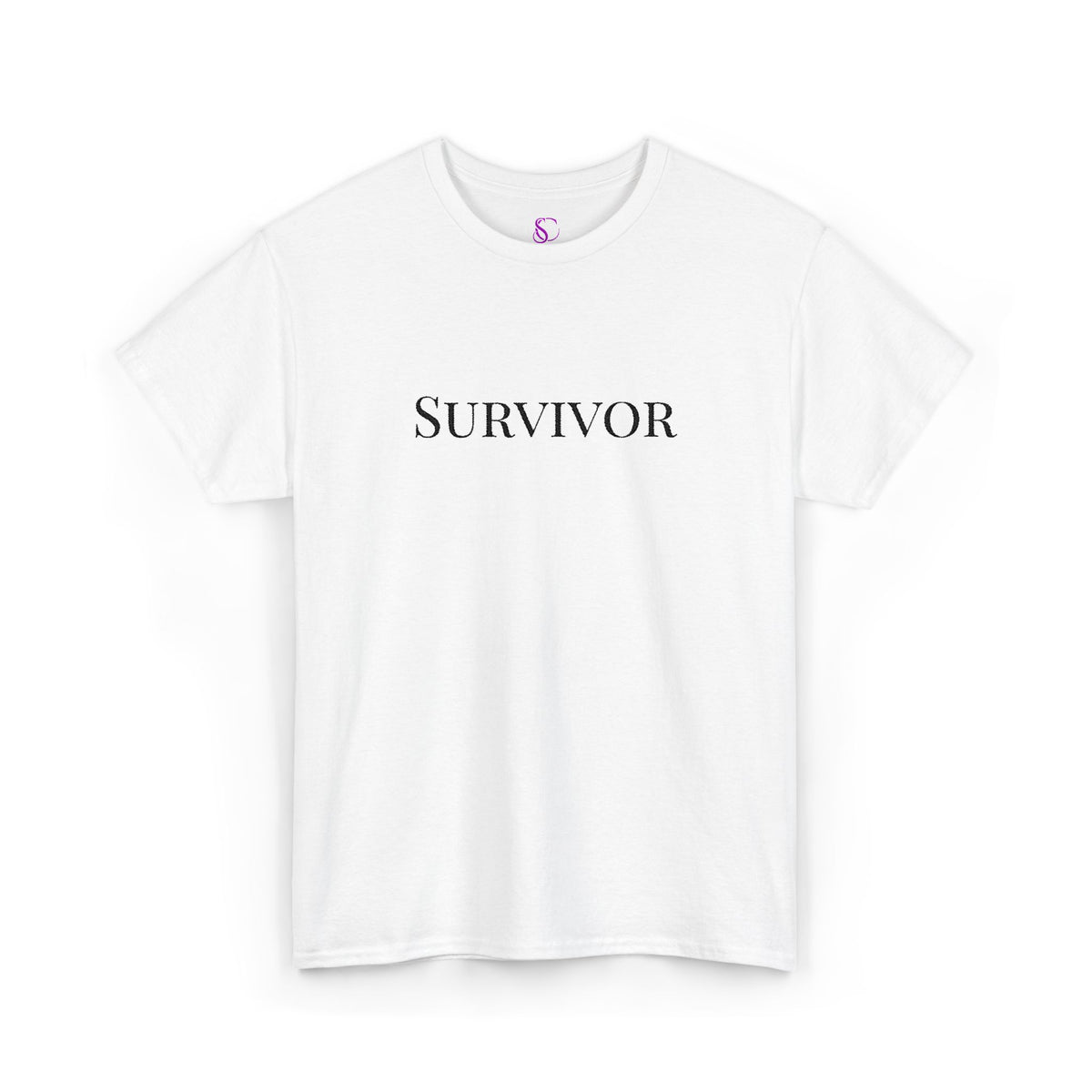 “Survivor” Tee — Embroidered in black Women's Unisex T-shirt