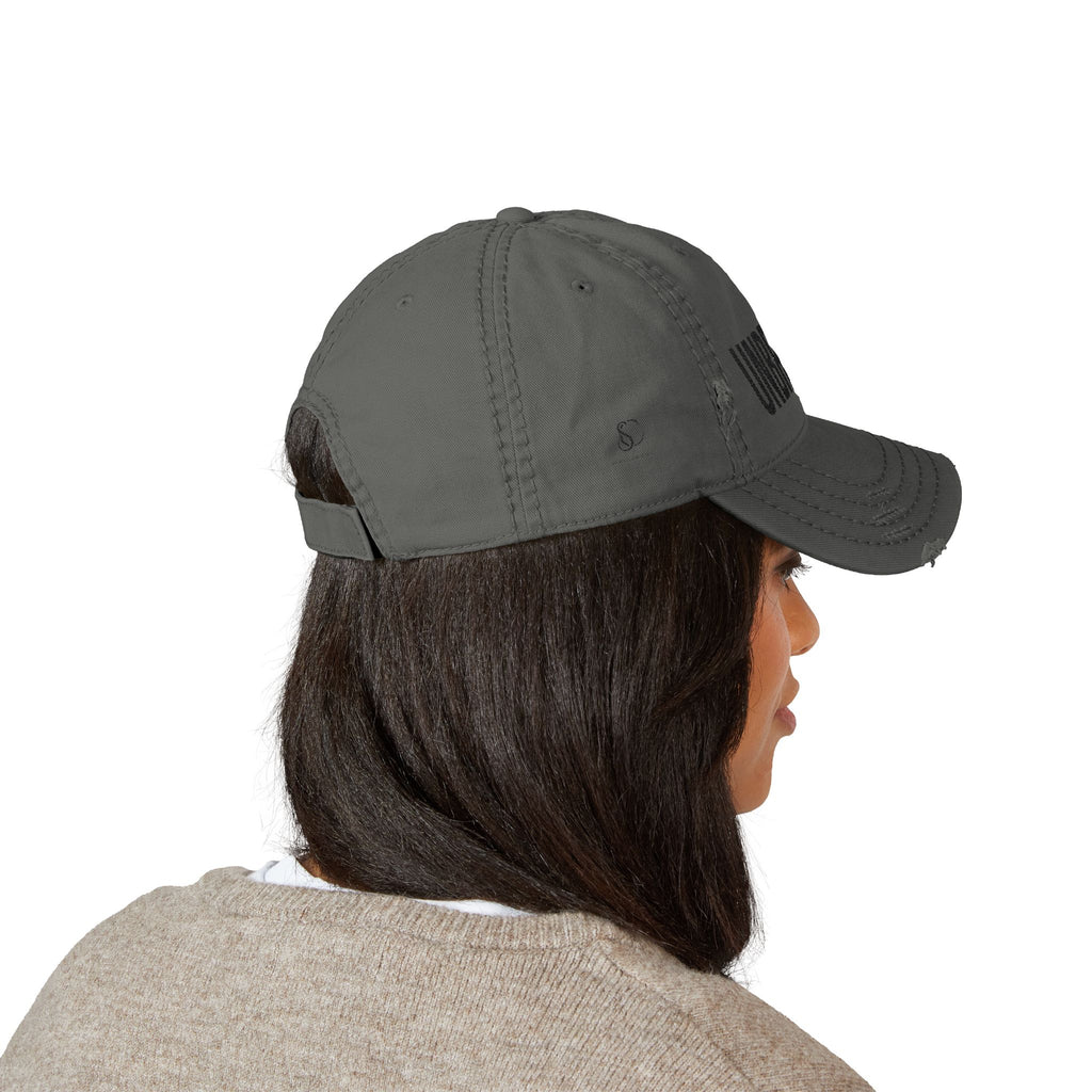 Unbroken Embroidered Distressed Hat