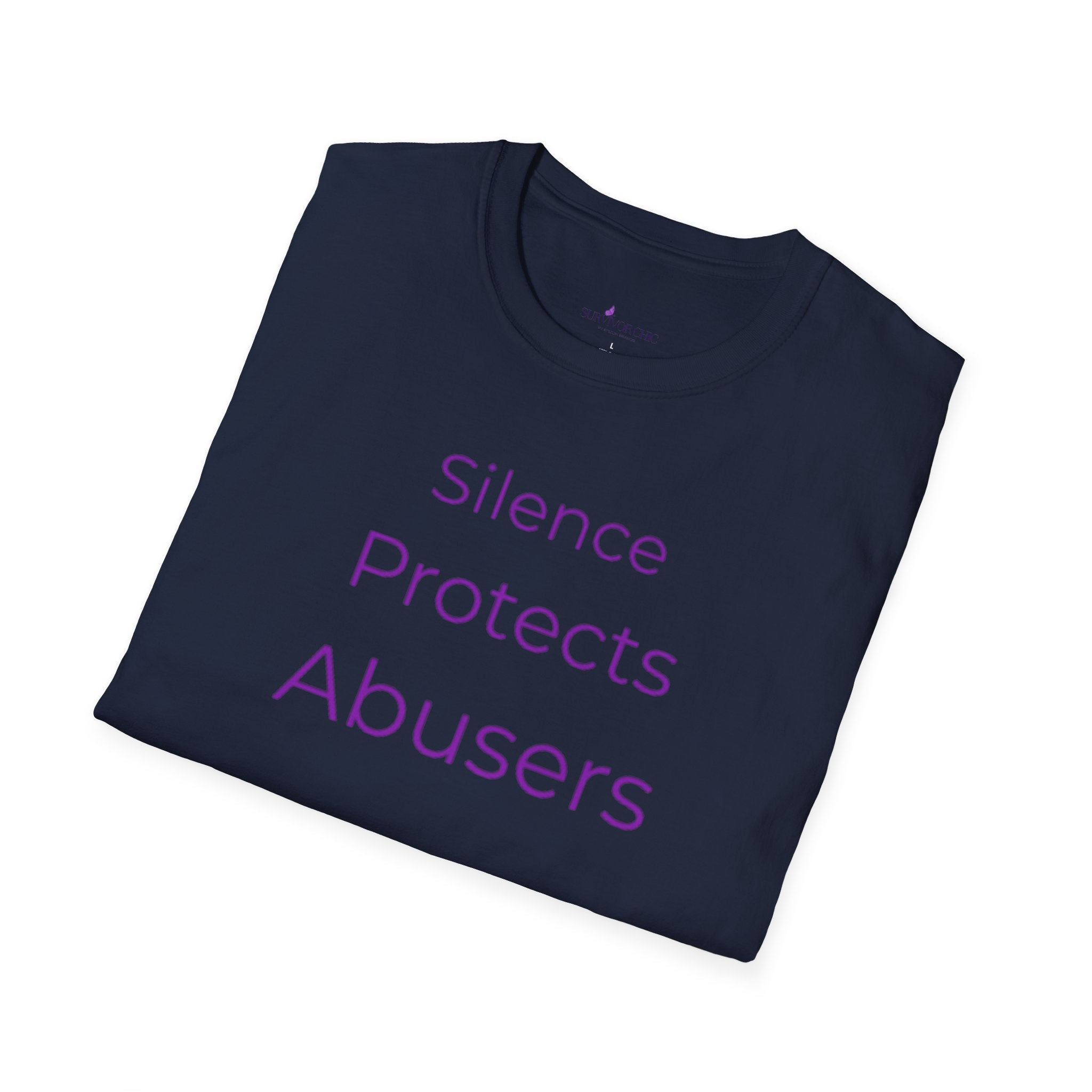 “Silence Protects Abusers" Accountability/Support Tee