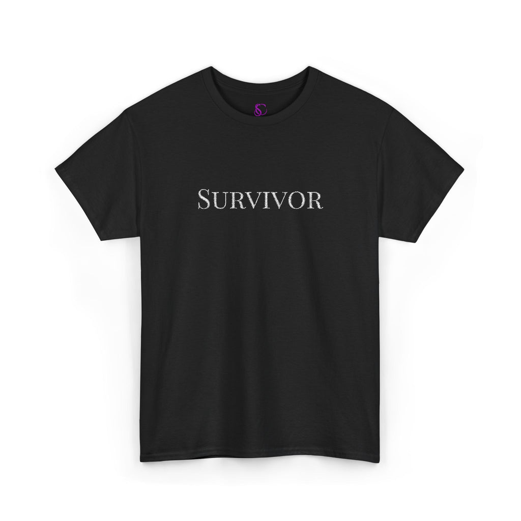 "Survivor" Floral Tee — Empowerment Awareness T-Shirt