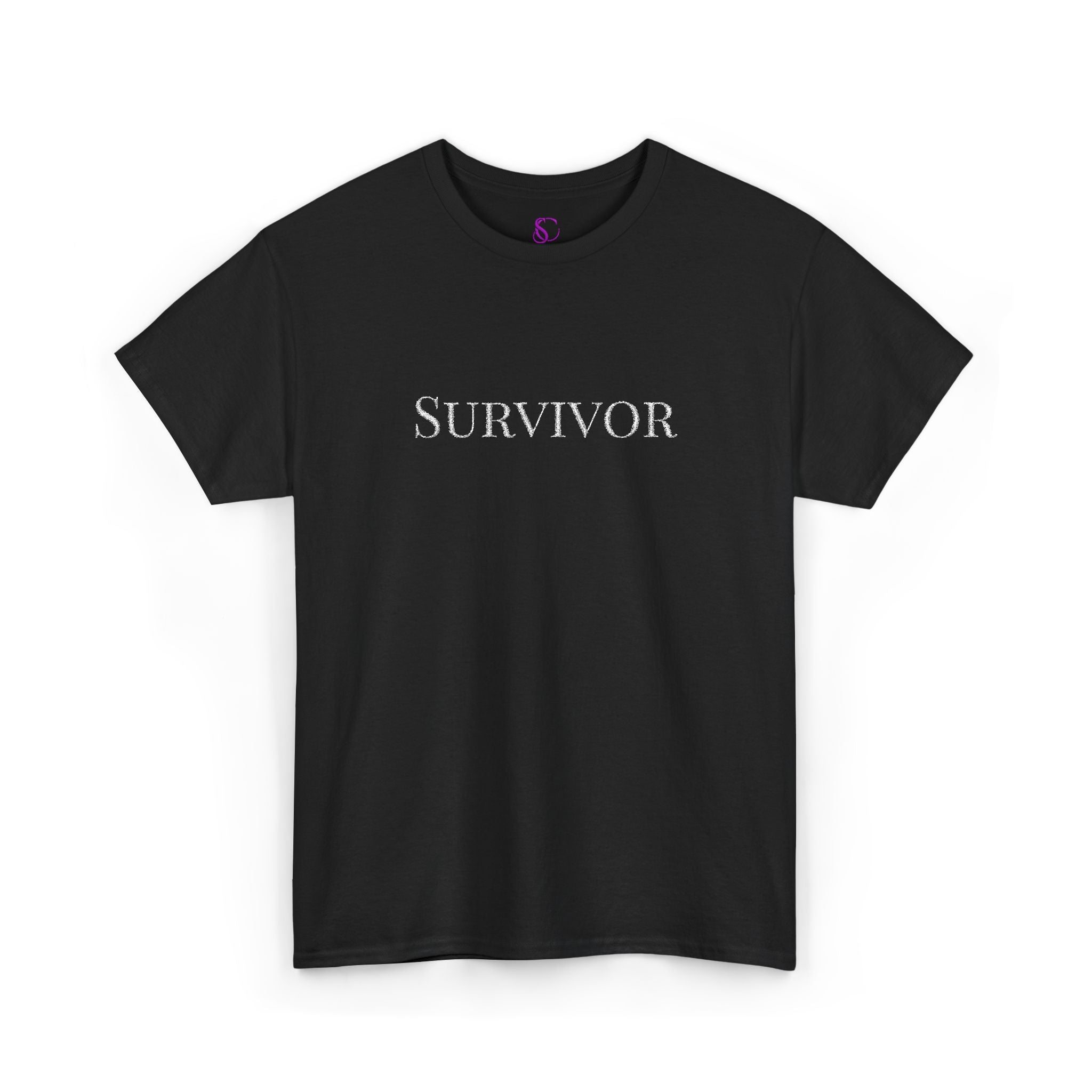"Survivor" Floral Tee — Empowerment Awareness T-Shirt