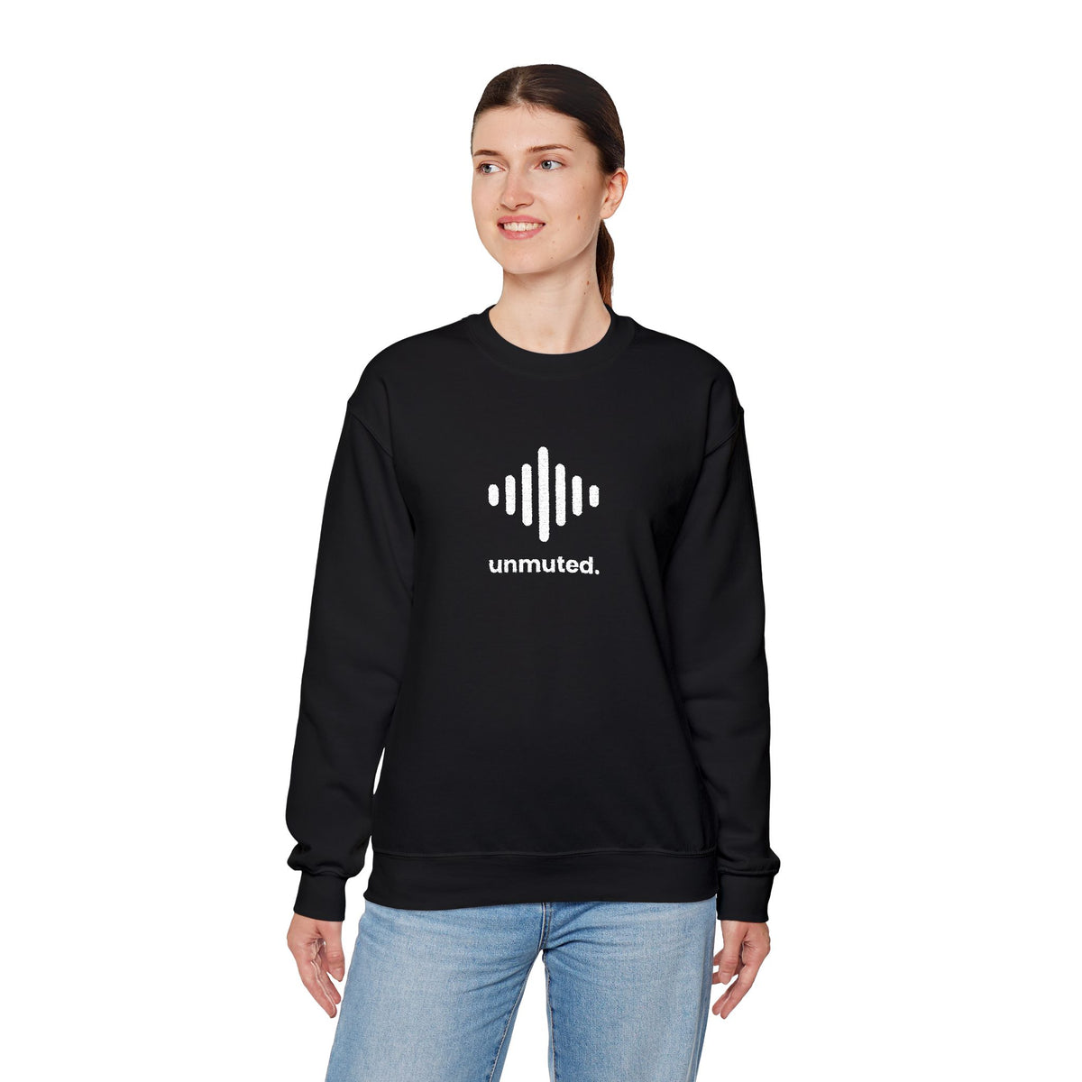 Unmuted Embroidered Crewneck Sweatshirt | Survivor Chic