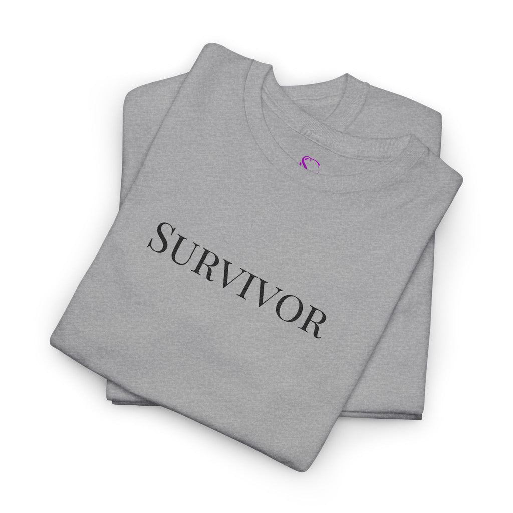 “Survivor” Tee — Embroidered in black Women's Unisex T-shirt