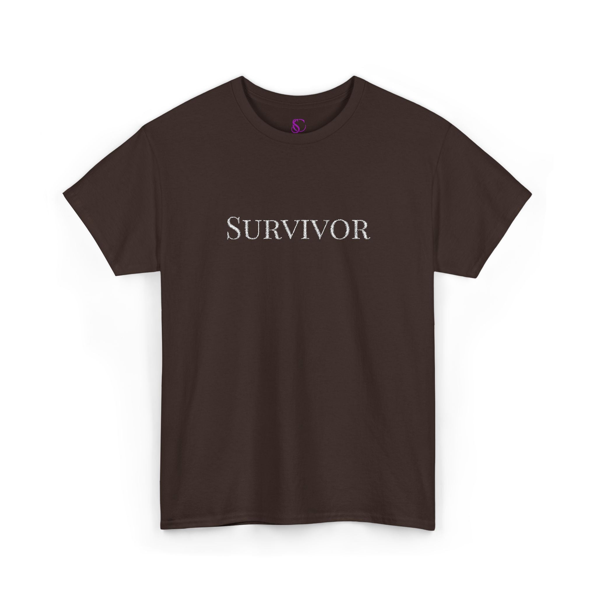 "Survivor" Floral Tee — Empowerment Awareness T-Shirt