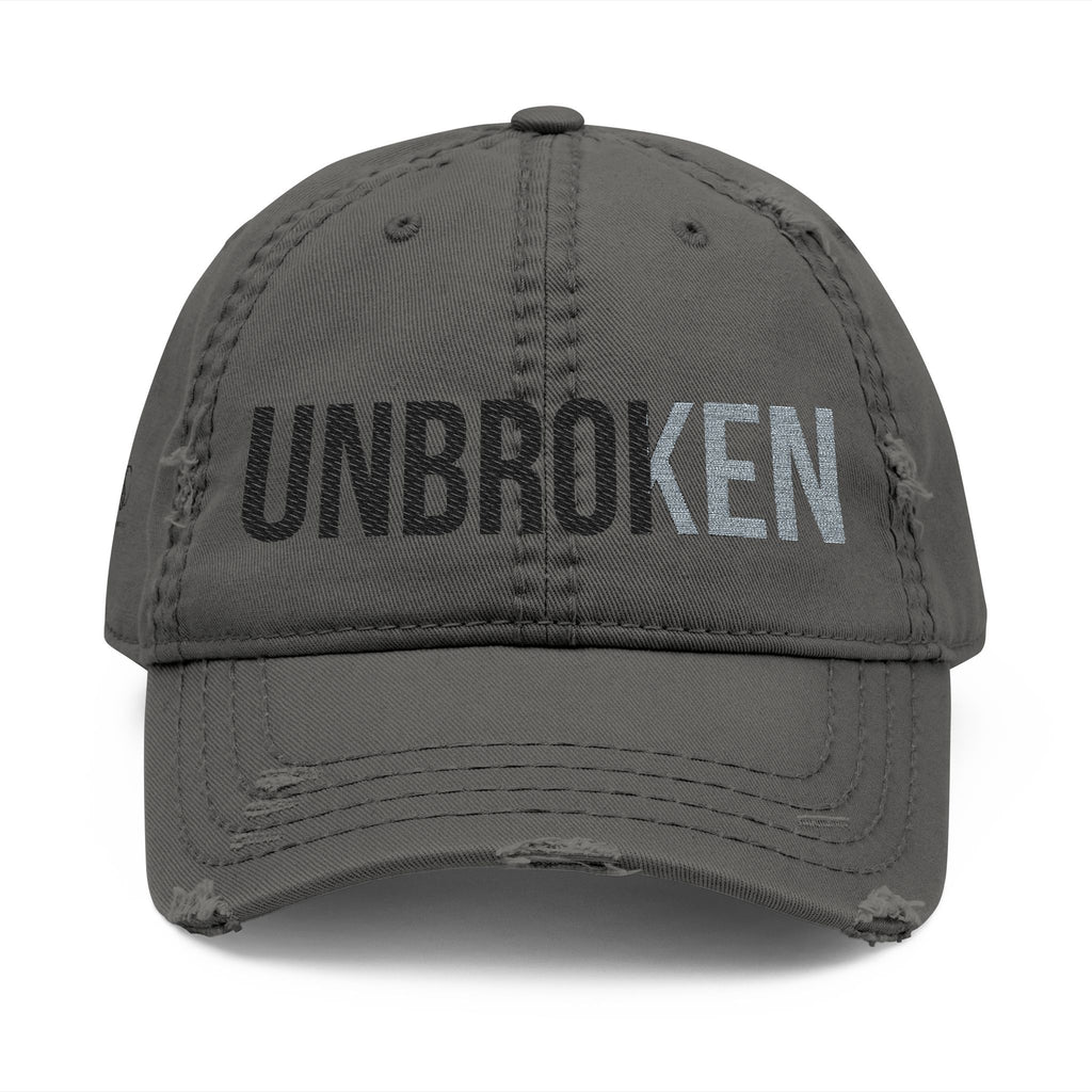 Unbroken Embroidered Distressed Hat
