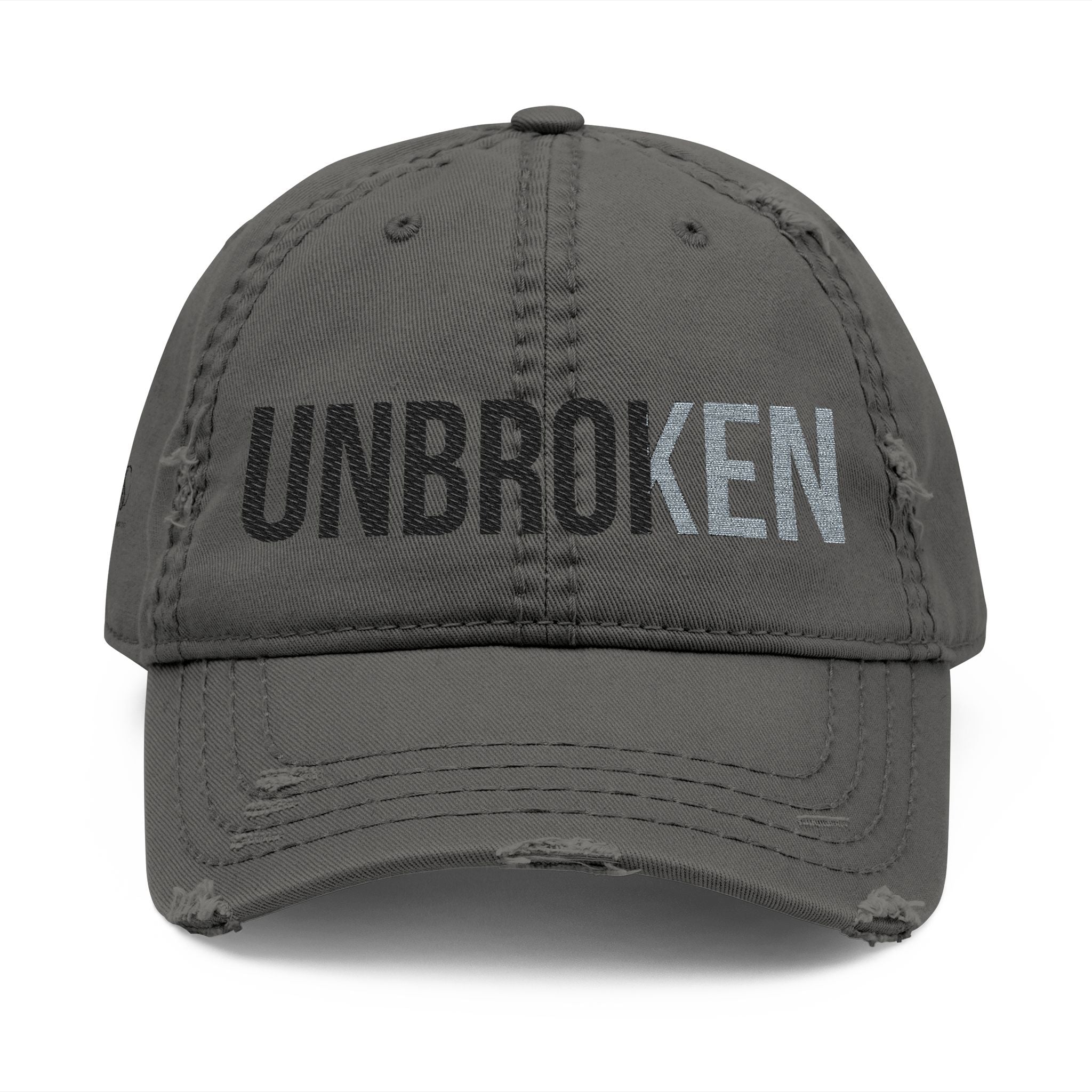 Unbroken Embroidered Distressed Hat