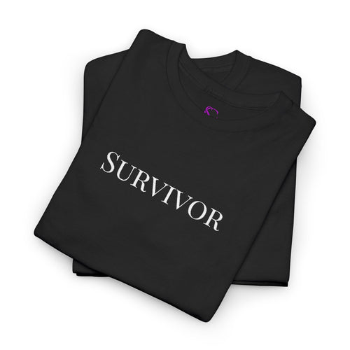 "Survivor" Floral Tee — Empowerment Awareness T-Shirt