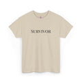 “Survivor” Tee — Embroidered in black Women's Unisex T-shirt