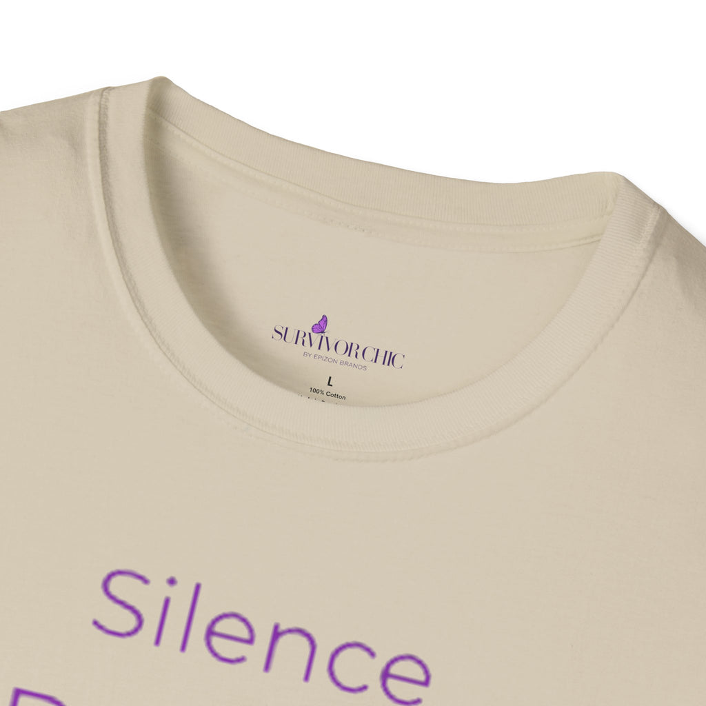 “Silence Protects Abusers" Accountability/Support Tee