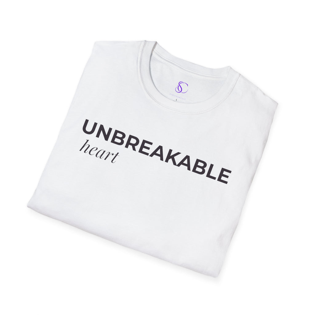 "Unbreakable Heart" White Tee