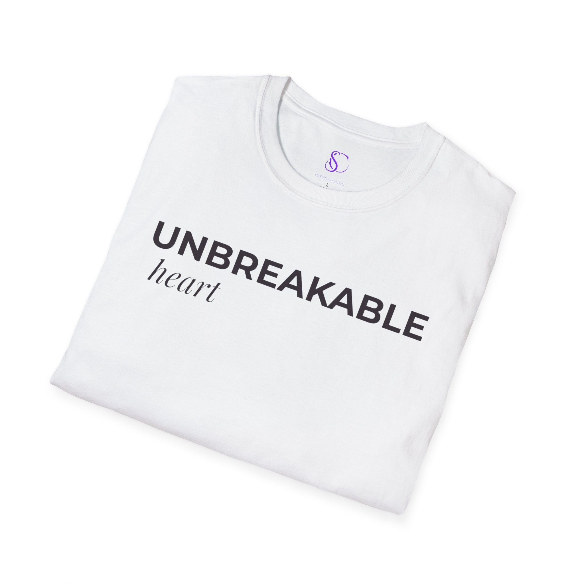 "Unbreakable Heart" White Tee
