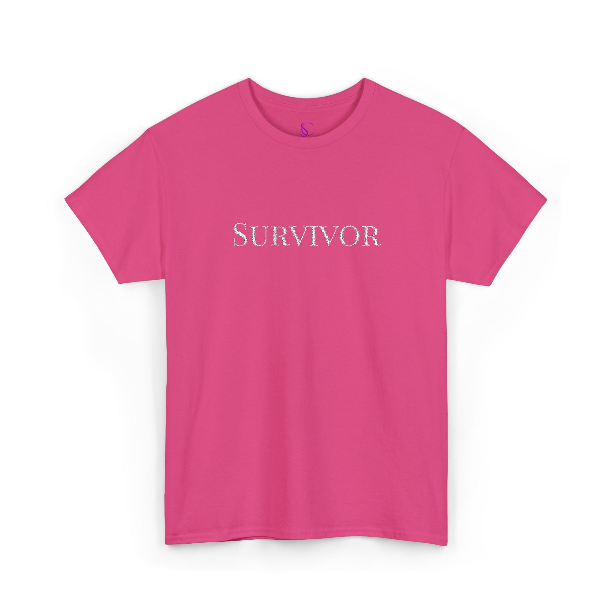 "Survivor" Floral Tee — Empowerment Awareness T-Shirt
