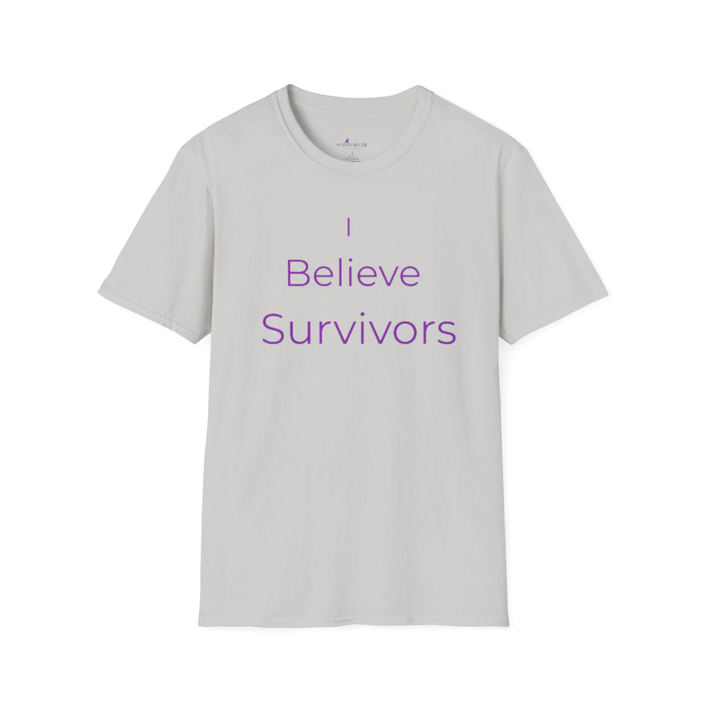 “I Believe Survivors" Accountability/Support Tee