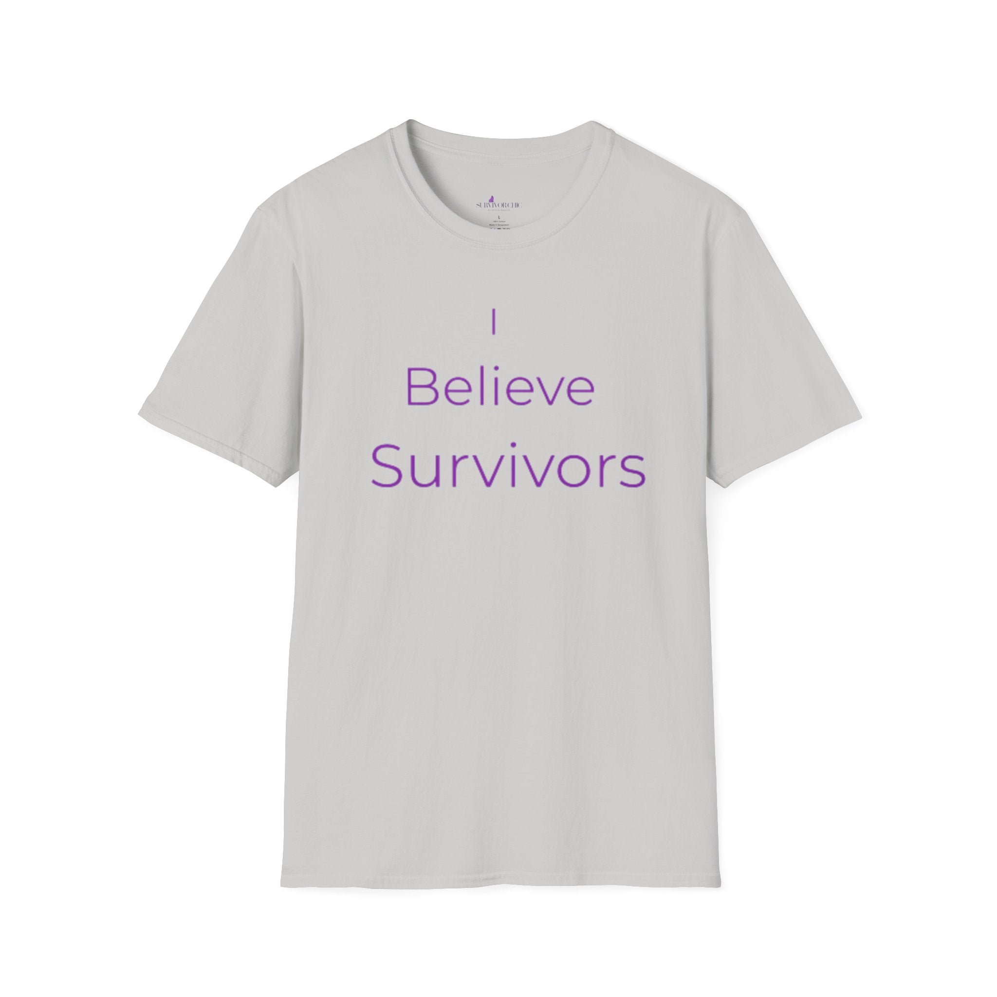“I Believe Survivors" Accountability/Support Tee
