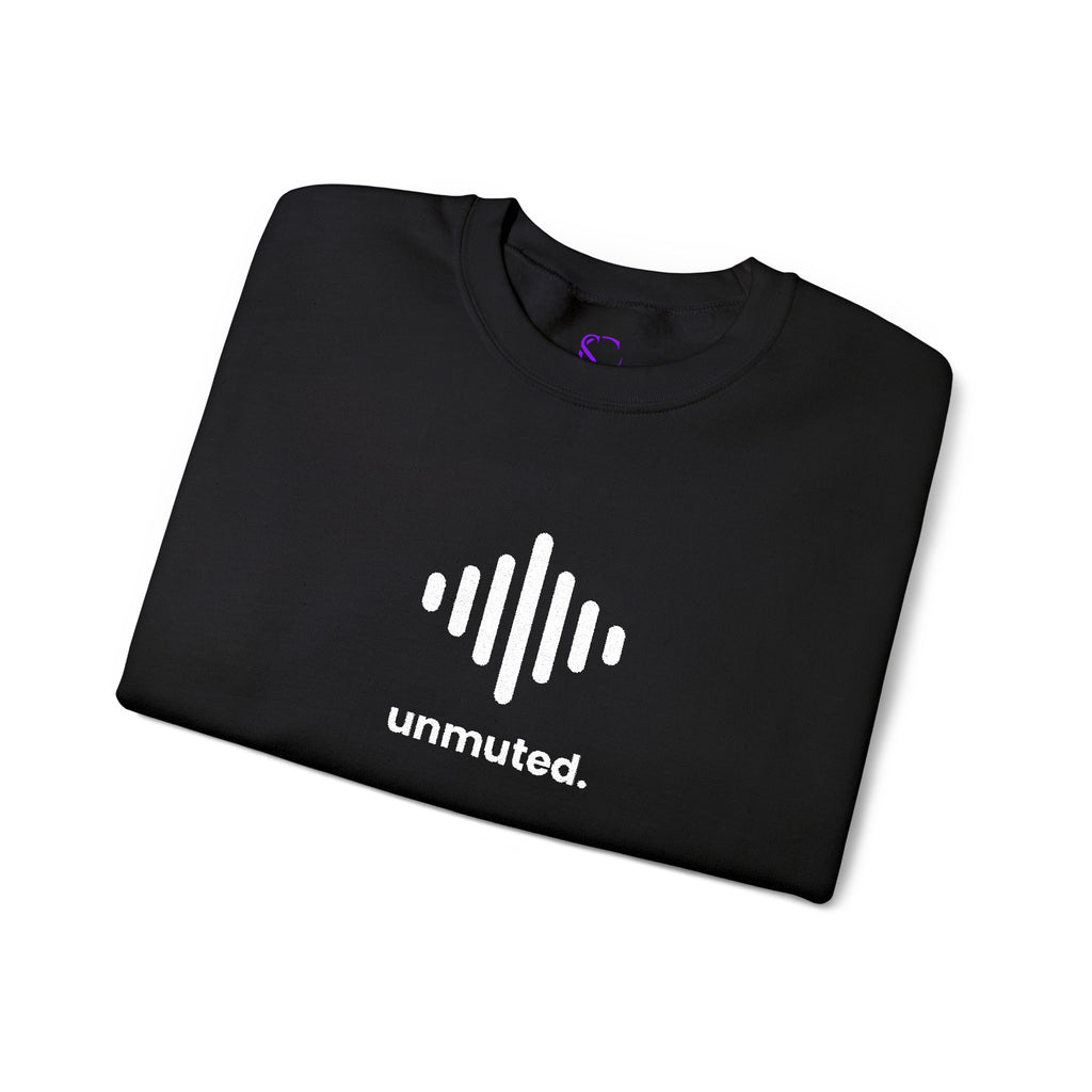 Unmuted Embroidered Crewneck Sweatshirt | Survivor Chic