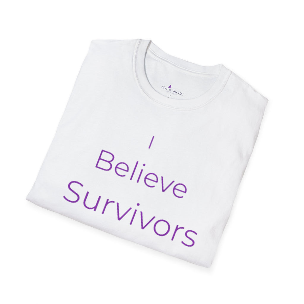 “I Believe Survivors" Accountability/Support Tee