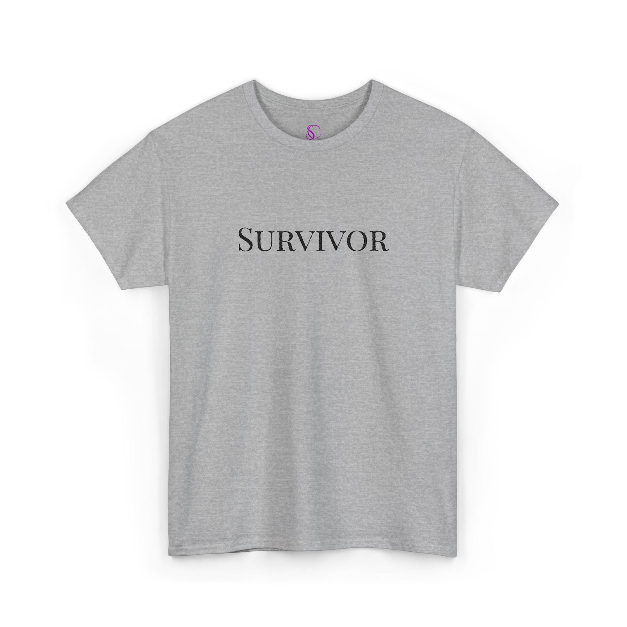 “Survivor” Tee — Embroidered in black Women's Unisex T-shirt