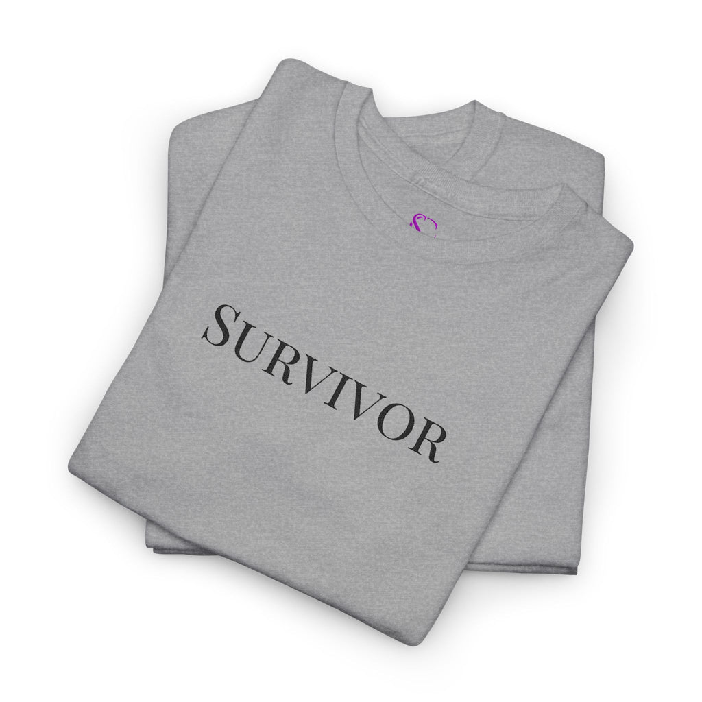 “Survivor” Tee — Embroidered in black Women's Unisex T-shirt