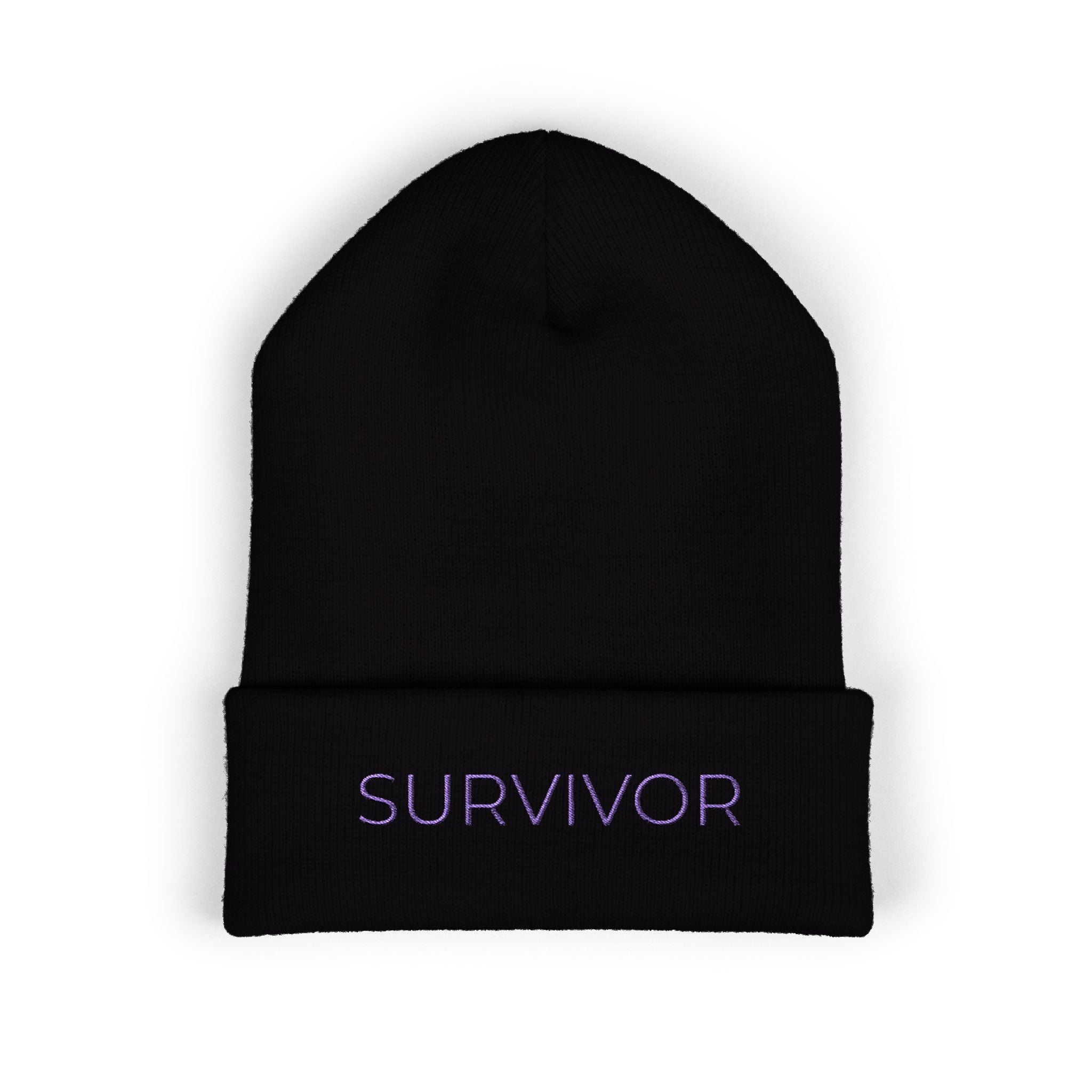“Survivor” Beanie — Empowerment Winter Hat | Survivor Gift for Women | Healing Apparel