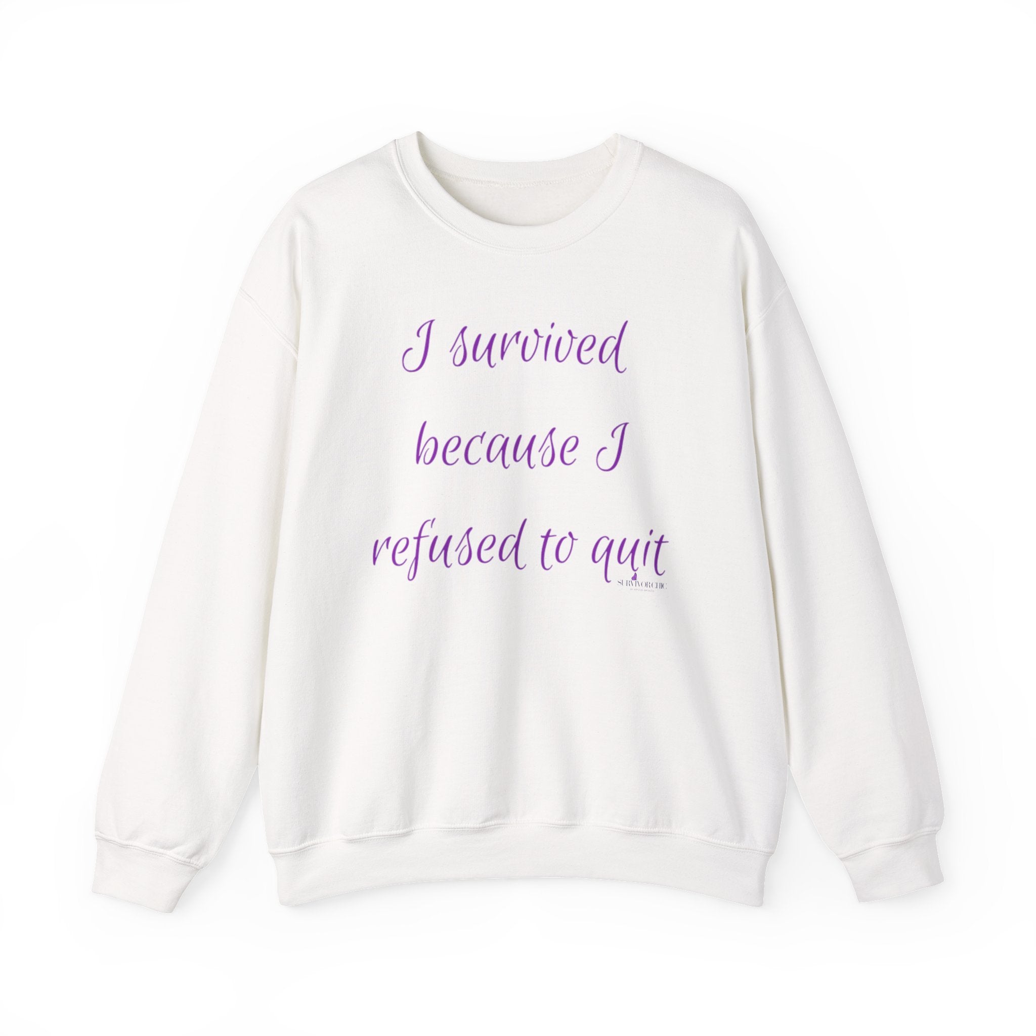 “I Survived Because I refuse to quit” Sweatshirt