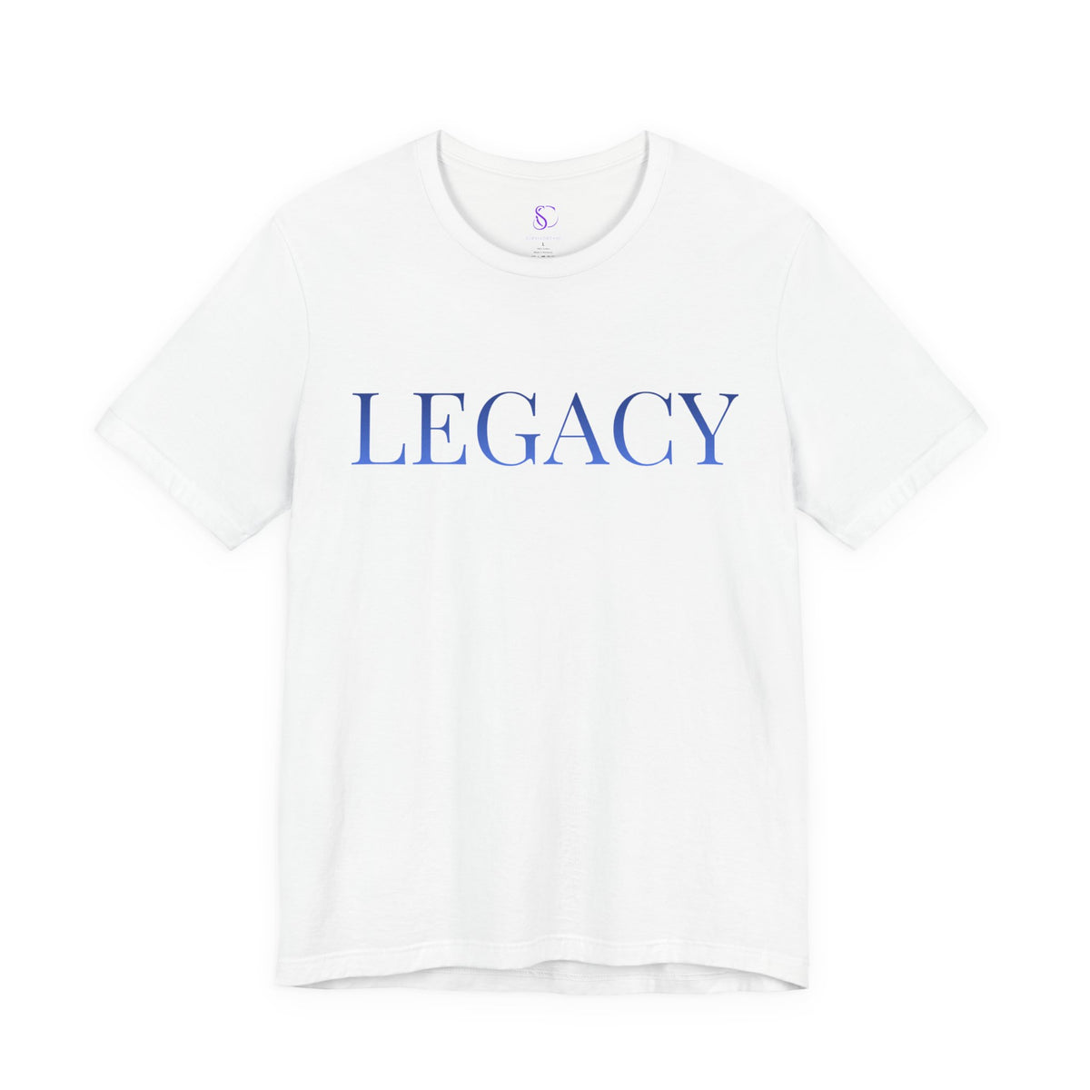 LEGACY BLUE Tee Bold. Clean. Powerful.