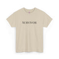 “Survivor” Tee — Embroidered in black Women's Unisex T-shirt