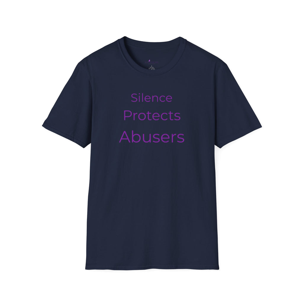 “Silence Protects Abusers" Accountability/Support Tee