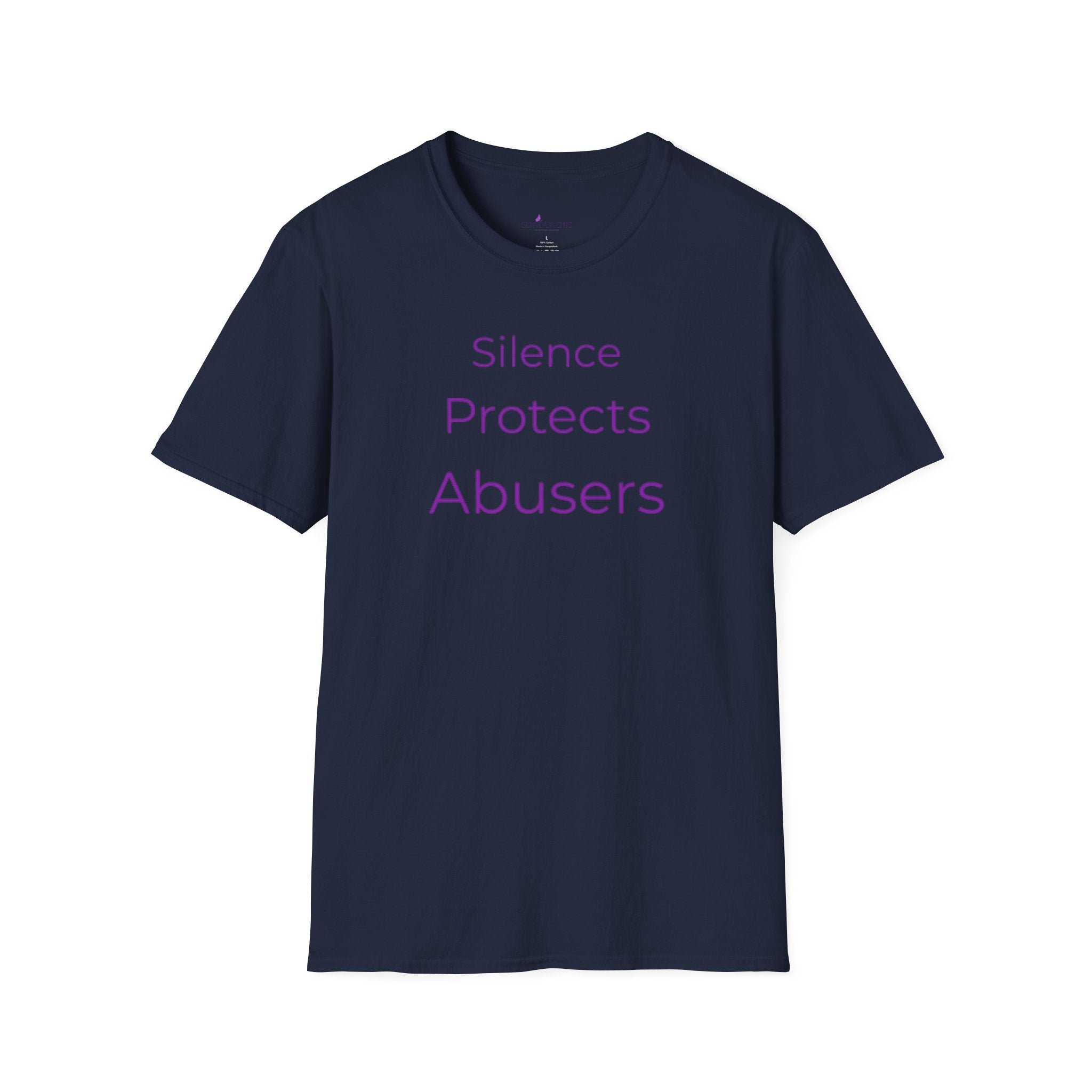 “Silence Protects Abusers" Accountability/Support Tee