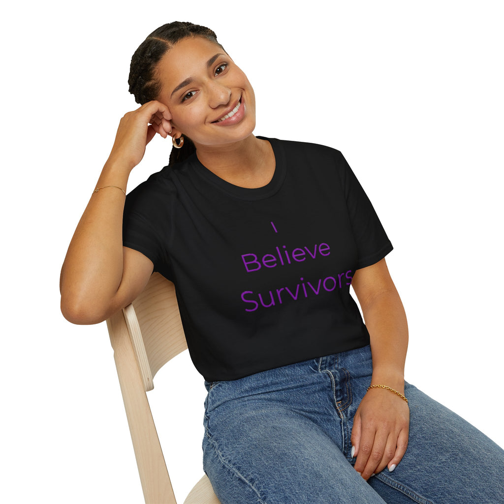 “I Believe Survivors" Accountability/Support Tee