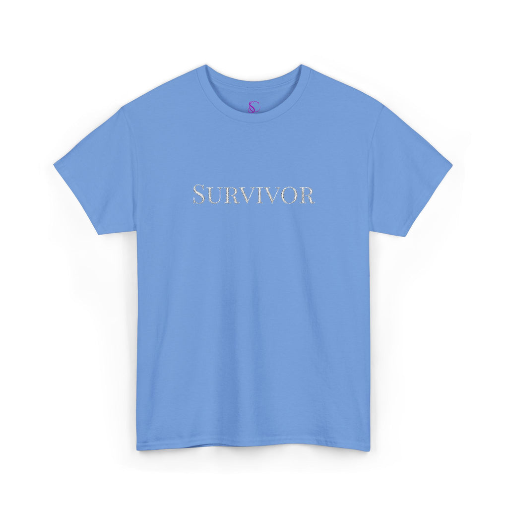 "Survivor" Floral Tee — Empowerment Awareness T-Shirt