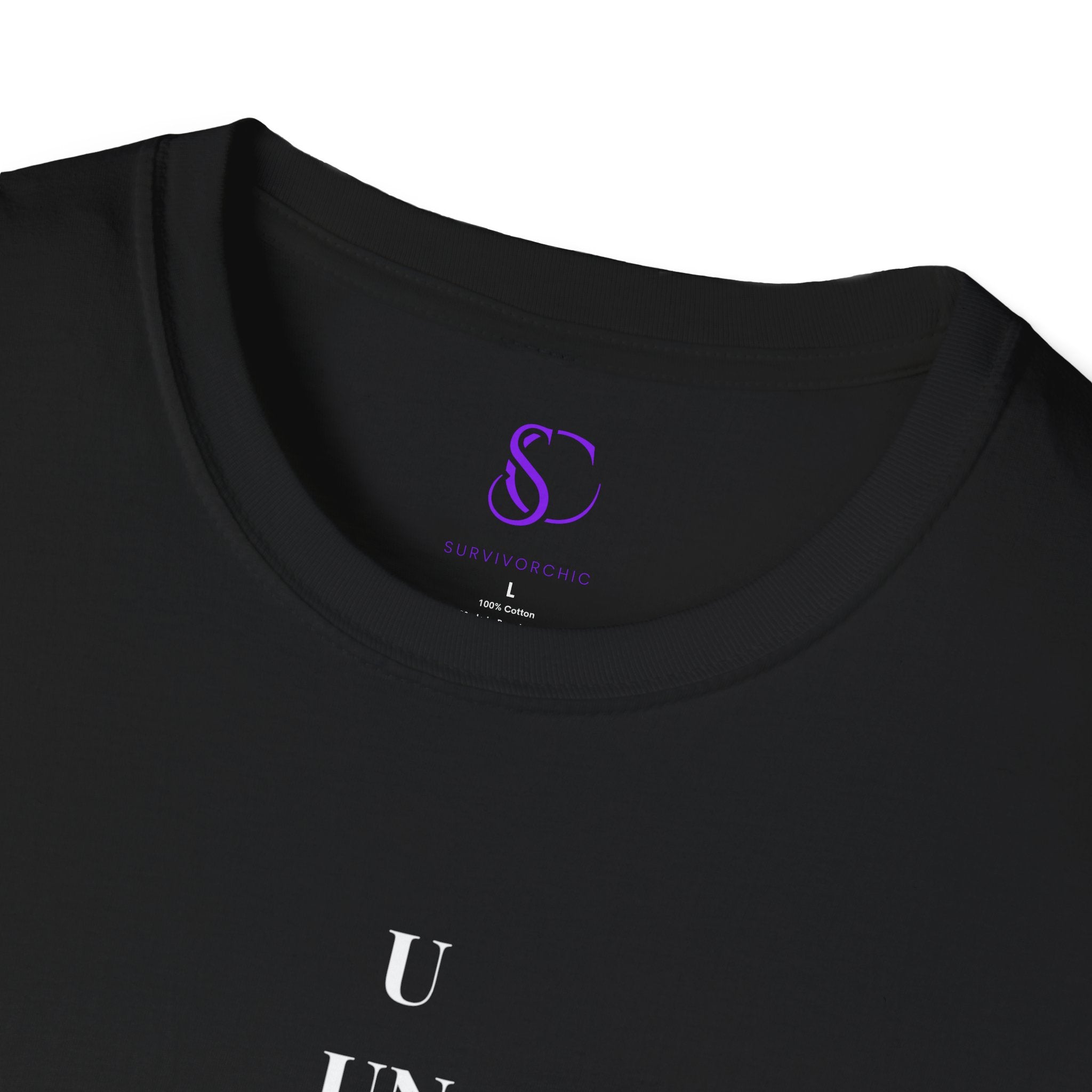 "Unbreakable" Letter‑by‑Letter Triangle T-Shirt — Motivational Typography Tee