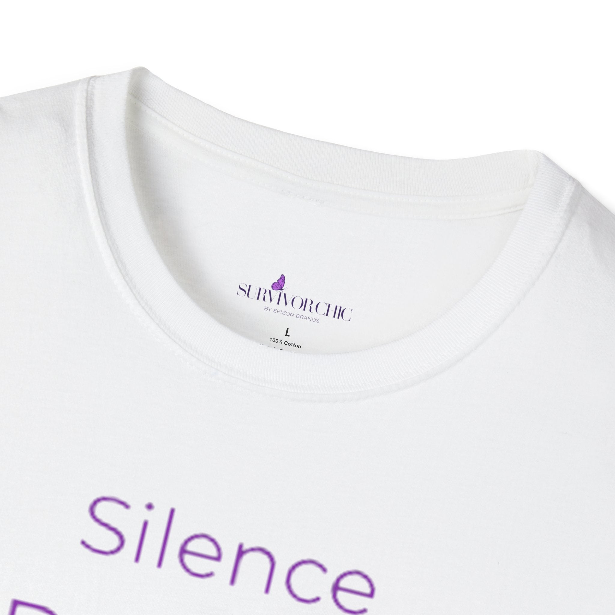 “Silence Protects Abusers" Accountability/Support Tee