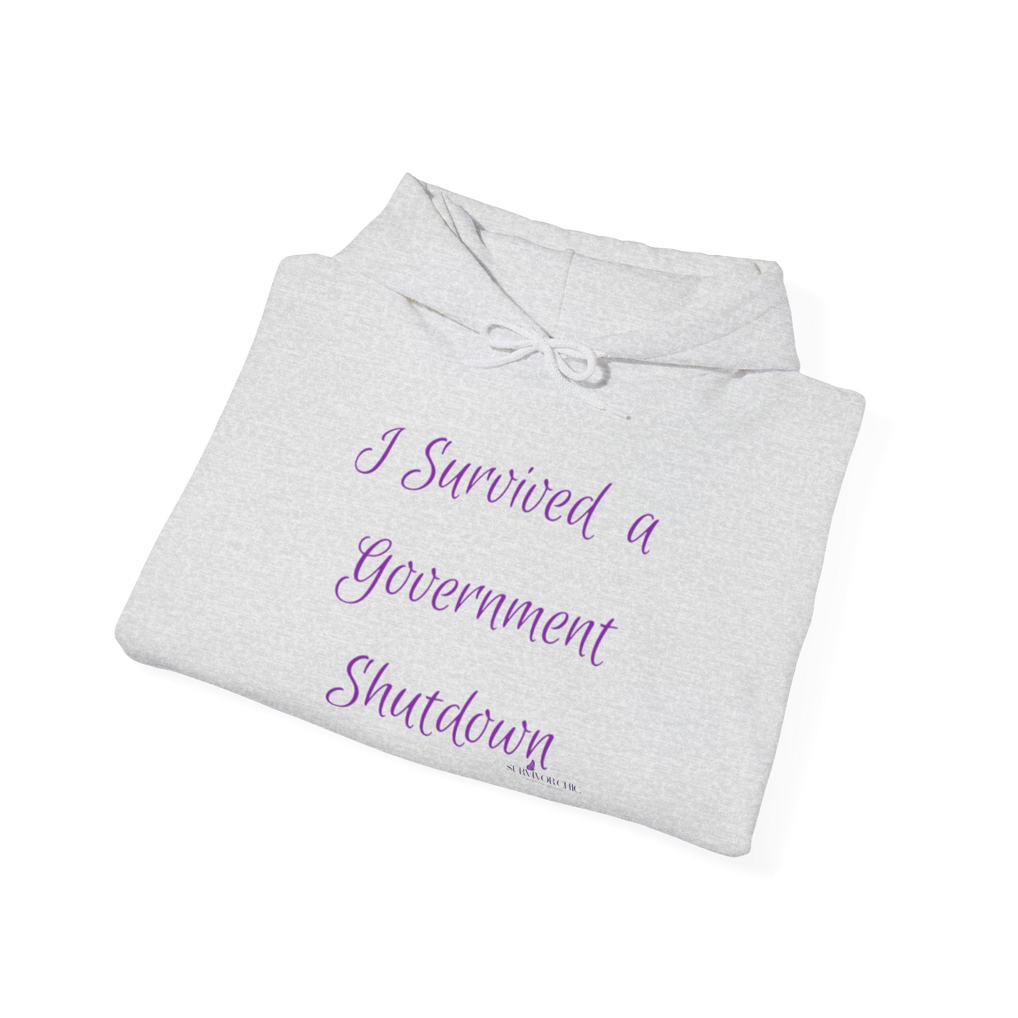 Hoodie — "I Survived a Government Shutdown" Commemorative Pullover