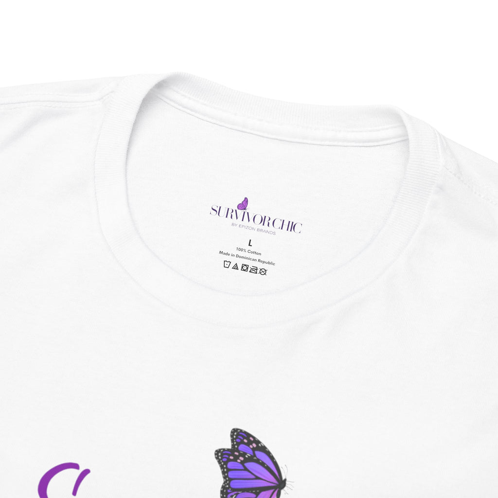 "I Survived" Butterfly Tee — Inspirational Shirt ("And So Can You")