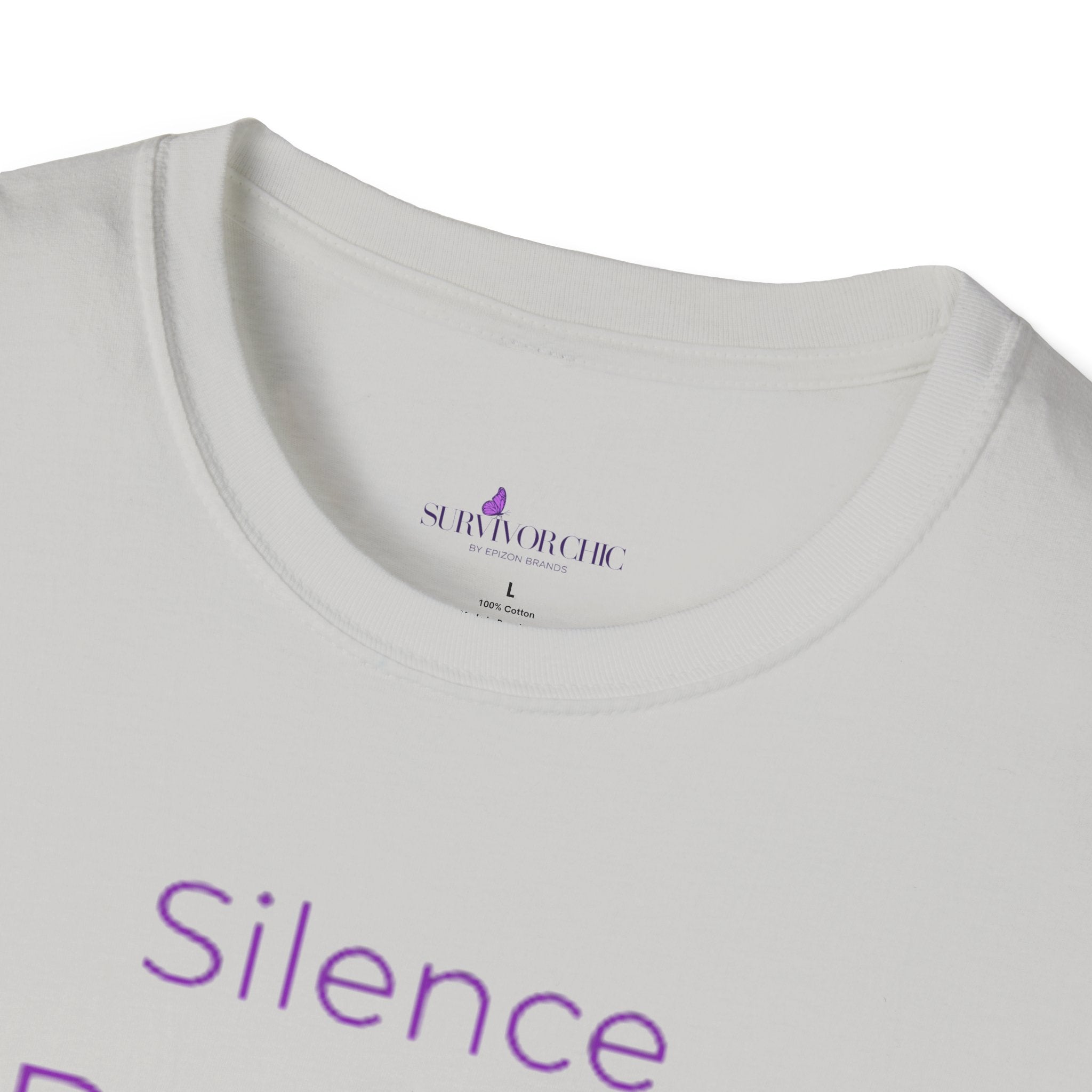 “Silence Protects Abusers" Accountability/Support Tee