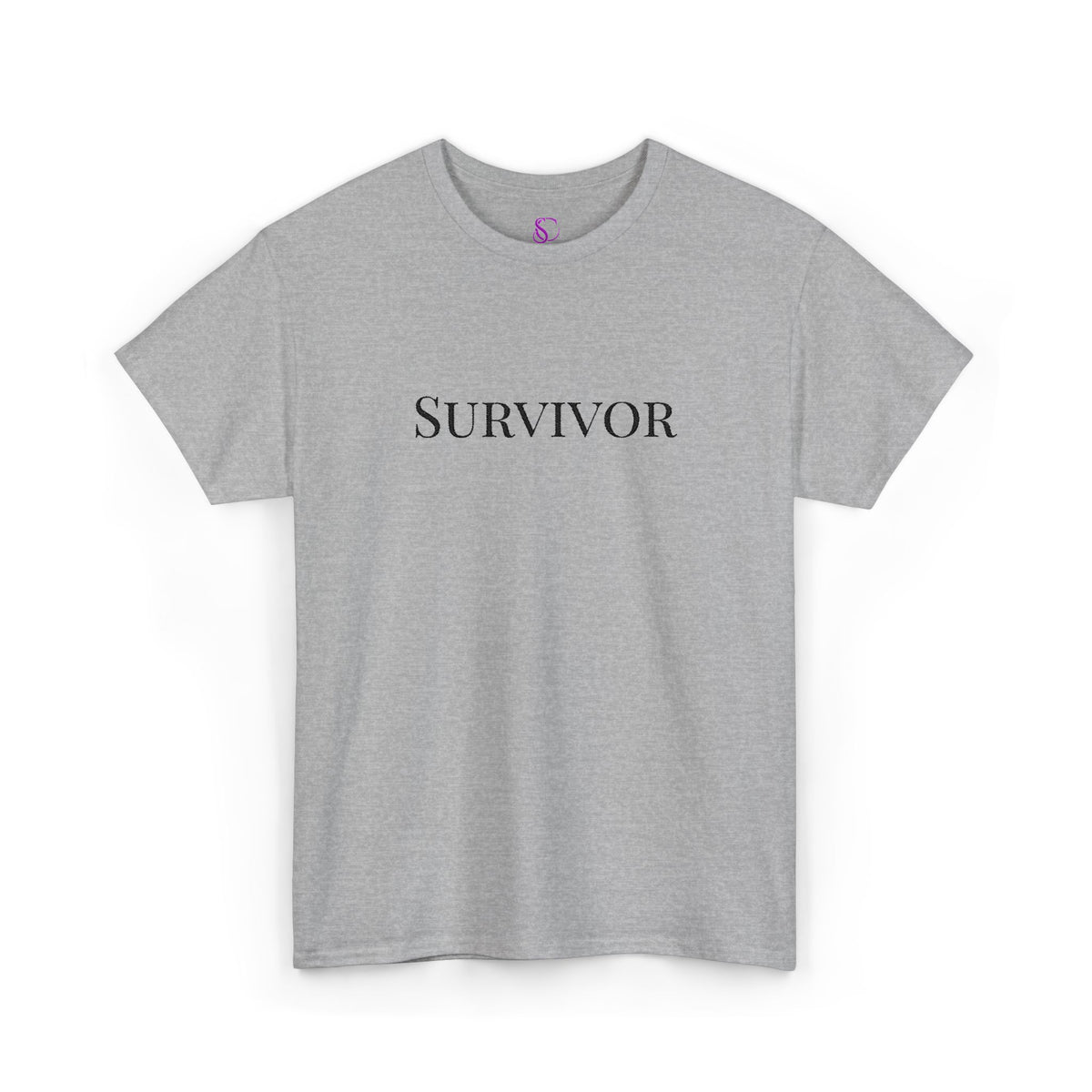 “Survivor” Tee — Embroidered in black Women's Unisex T-shirt