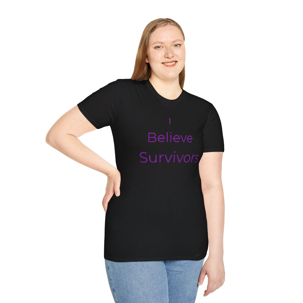 “I Believe Survivors" Accountability/Support Tee