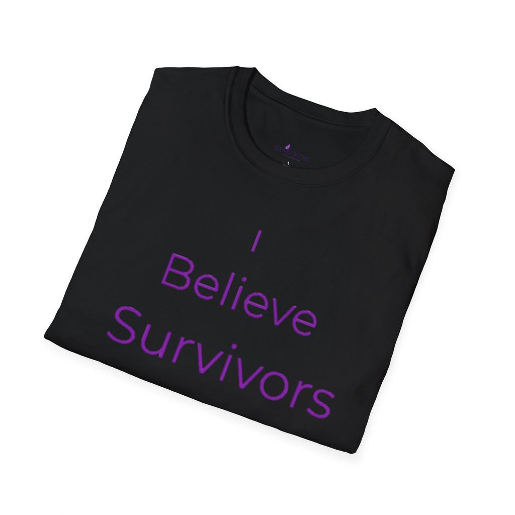“I Believe Survivors" Accountability/Support Tee