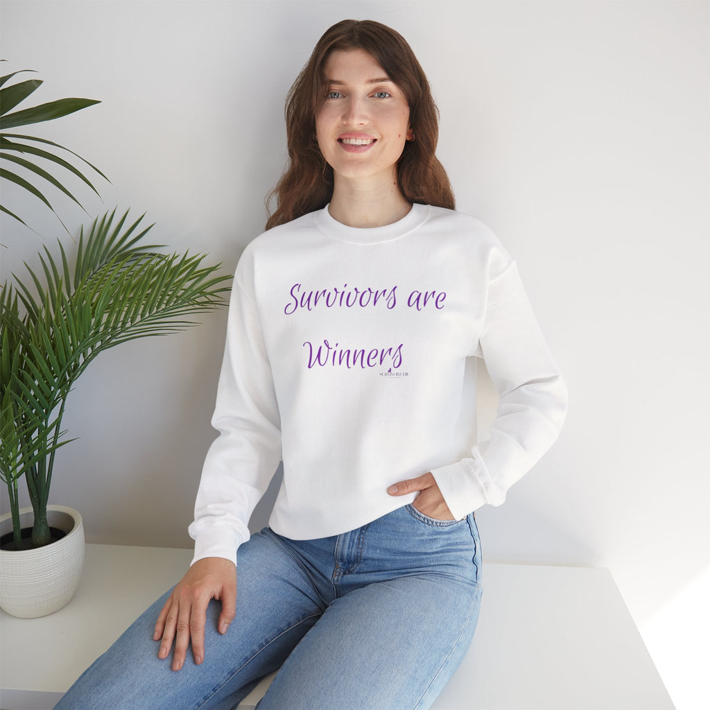 "Survivors Are Winners" Sweatshirt — Inspirational