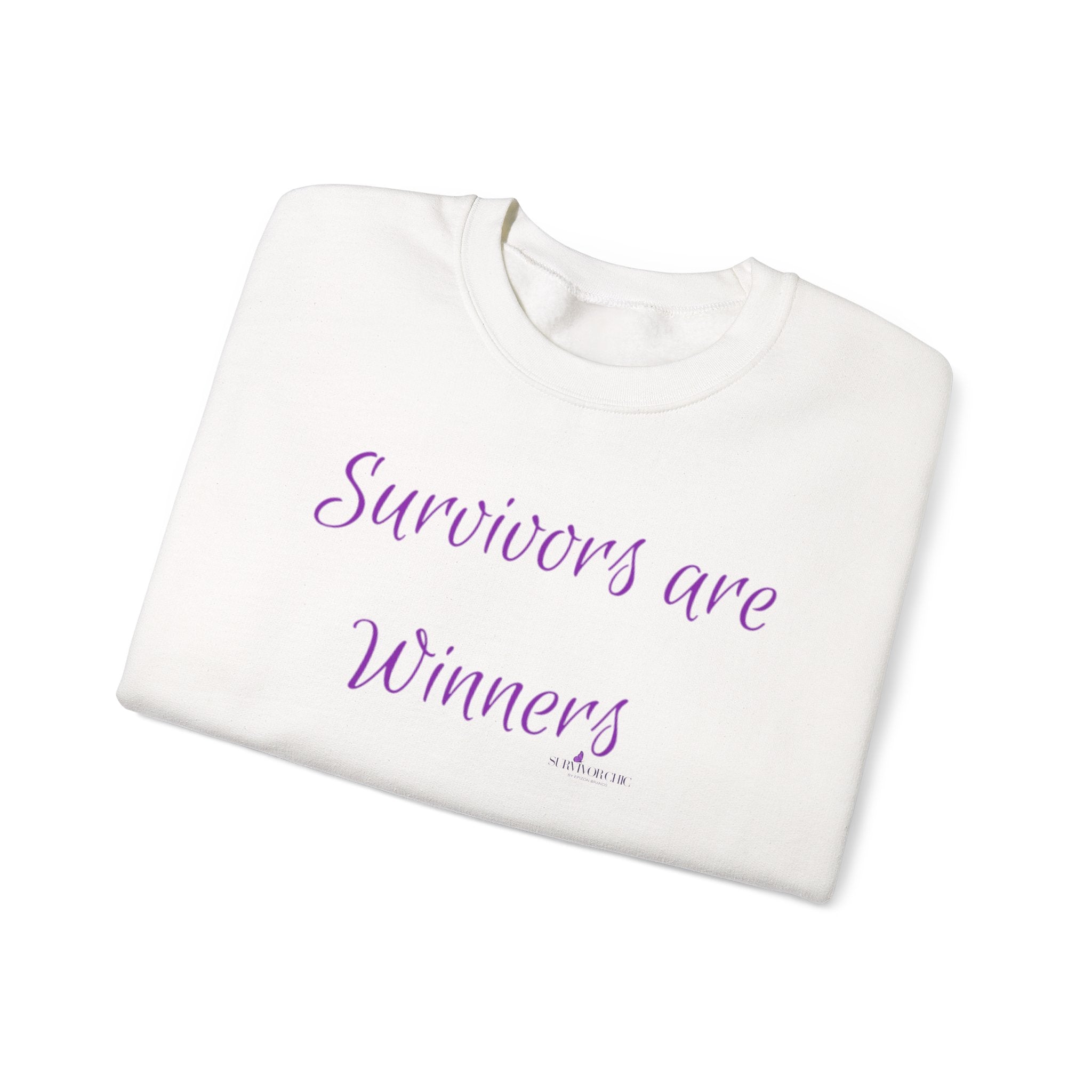 "Survivors Are Winners" Sweatshirt — Inspirational