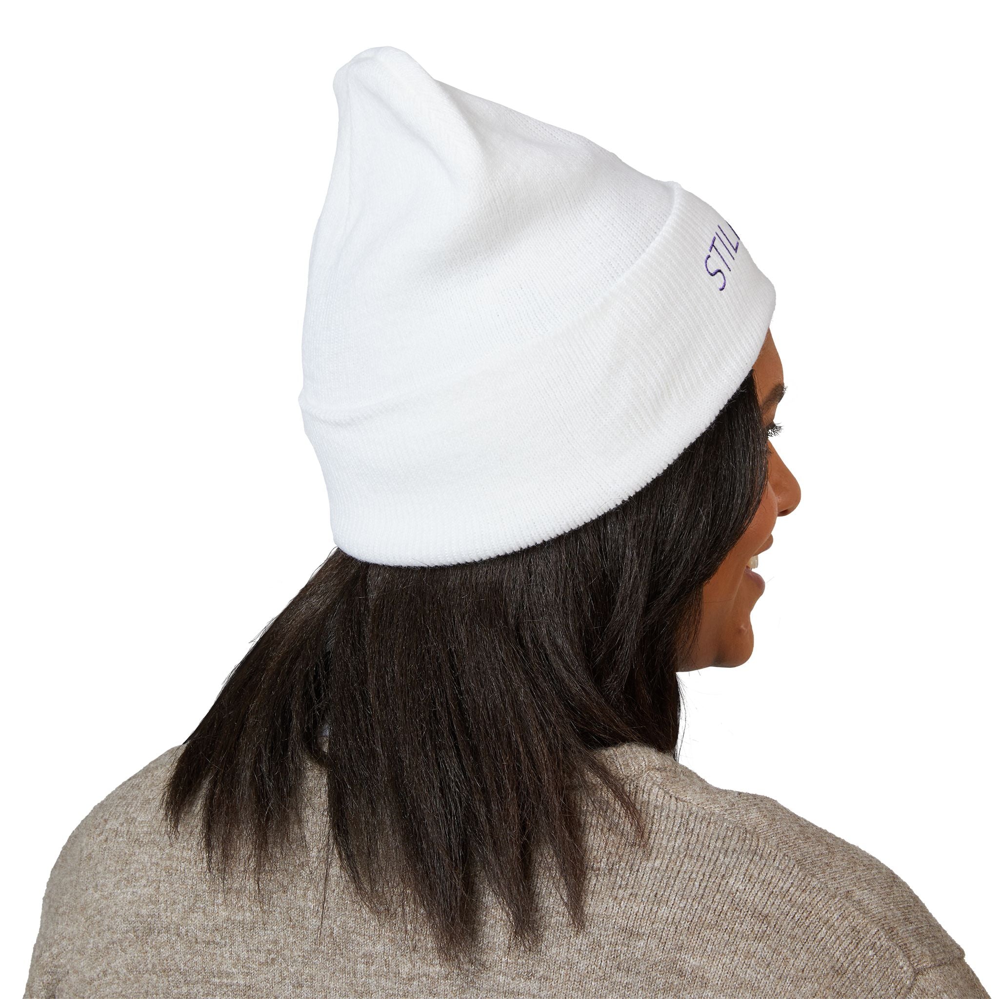 “STILL HERE” Beanie — Empowerment Winter Hat | Survivor Gift | Healing Apparel